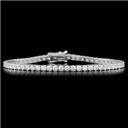 18k White Gold 5.30ct Diamond Bracelet