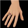 Image 4 : 14k Yellow Gold 5.50ct Ruby 1.35ct Diamond Ring