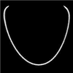 18k White Gold 7.60ct Diamond Necklace