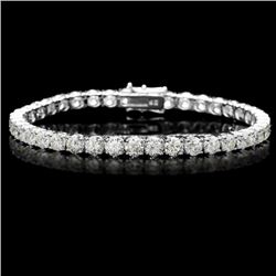 18k White Gold 13.00ct Diamond Tennis Bracelet