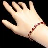Image 5 : 14k Gold 15.00ct Ruby 0.60ct Diamond Bracelet