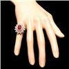 Image 4 : 14k Yellow Gold 4.00ct Ruby 2.00ct Diamond Ring