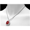 Image 2 : 18k Gold 27.00ct Ruby 9.00ct Diamond Necklace