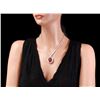 Image 4 : 18k Gold 27.00ct Ruby 9.00ct Diamond Necklace
