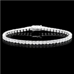 18k White Gold 8.00ct Diamond Bracelet