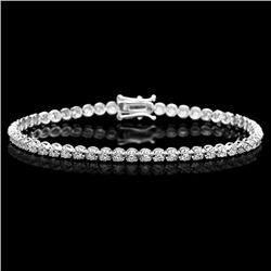 18k White Gold 2.80ct Diamond Bracelet