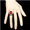 Image 4 : 14k White Gold 11.00ct Ruby 2.00ct Diamond Ring