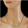 Image 3 : 14K Gold 11.00ct Diamond Necklace