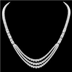 18k White Gold 23ct Diamond Necklace