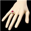 Image 3 : 14k Yellow Gold 3.50ct Ruby 1.30ct Diamond Ring