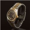 Image 2 : Rolex Two-Tone Datejust 36mm Brown Mother of Pearl Dial w/Diamonds on 9th & 6th Hour Wristwatch