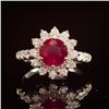 Image 1 : 14K Gold 2.34ct Ruby 1.20ct Diamond Ring