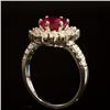 Image 3 : 14K Gold 2.34ct Ruby 1.20ct Diamond Ring