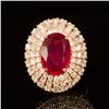 Image 1 : 14K Gold 6.59ct Ruby 1.91ct Diamond Ring