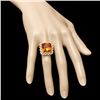 Image 3 : 14k Gold 12.00ct Citrine 1.00ct Diamond Ring
