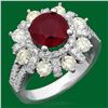 Image 1 : 14k Gold 3.02ct Ruby 1.85ct Diamond Ring