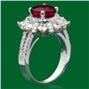 Image 2 : 14k Gold 3.02ct Ruby 1.85ct Diamond Ring