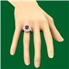 Image 3 : 14k Gold 3.02ct Ruby 1.85ct Diamond Ring