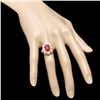 Image 4 : 14k Yellow Gold 4.50ct Ruby 2.20ct Diamond Ring