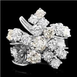 14k White Gold 5.20ct Diamond Ring
