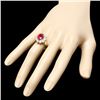 Image 3 : 14k Yellow Gold 4.66ct Ruby 1.74ct Diamond Ring