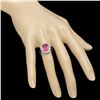 Image 3 : 14K Gold 5.11ct Ruby 0.95ct Diamond Ring