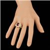 Image 3 : 14k Yellow Gold 5.00ct Ruby 1.50ct Diamond Ring