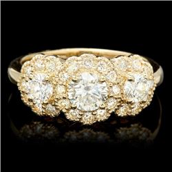 14k Yellow Gold 1.6ct Diamond Ring