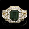 Image 1 : 14k Gold 3.00ct Tourmaline 1.20ct Diamond Ring
