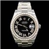 Image 1 : Rolex DateJust ll 41mm aprox. 4.5 cts. Diamond Bezel  0.5 cts. Diamond Dial Men's Wristwatch