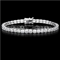 18k White Gold 9.50ct Diamond Tennis Bracelet