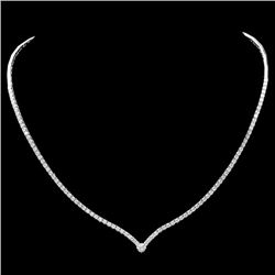 18k White Gold 3.50ct Diamond Necklace