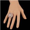 Image 6 : 14k Rose Gold 3.50ct Kunzite 1.25ct Diamond Ring