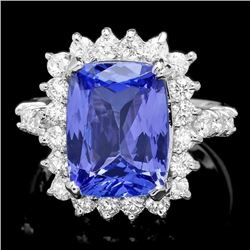 14k Gold 5.00ct Tanzanite 1.20ct Diamond Ring