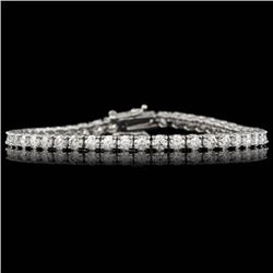 14k White Gold 7.50ct Diamond Bracelet