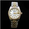 Image 1 : Rolex Two-Tone DateJust 31mm White MOP Dial Diamond Bezel Aprox. 1.5 cts. Wristwatch