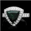 Image 1 : 14k Gold 3.00ct Tourmaline 1.20ct Diamond Ring