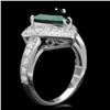 Image 2 : 14k Gold 3.00ct Tourmaline 1.20ct Diamond Ring
