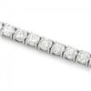 Image 3 : 18k White Gold 13.00ct Diamond Tennis Bracelet