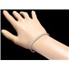 Image 5 : 18k White Gold 13.00ct Diamond Tennis Bracelet