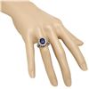 Image 3 : 14K Gold 2.51ct Sapphire 1.15ct Diamond Ring