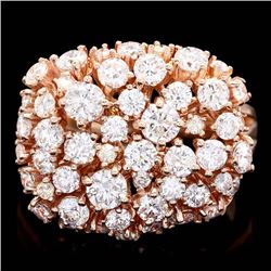 14k Rose Gold 2.75ct Diamond Ring