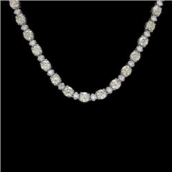 18k White Gold 17ct Diamond Necklace