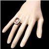Image 3 : 14k Gold 11.00ct Morganite 1.10ct Diamond Ring