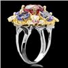 Image 3 : 14k Gold 3.00ct Spinel 0.50ct Diamond Ring
