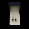 Image 2 : 14K Gold 10.89ct Ruby 2.43ct  Diamond Earrings