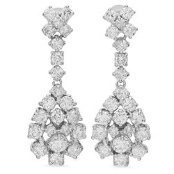 14K Gold 3.00ct Diamond Earrings