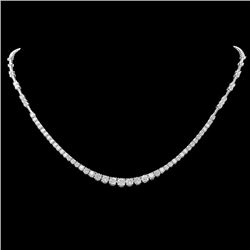 18k White Gold 5.80ct Diamond Necklace