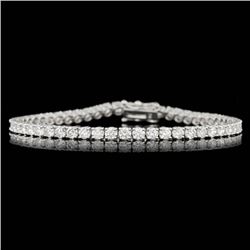 18k White Gold 6.55ct Diamond Bracelet
