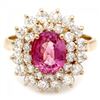 Image 2 : 14k Gold 2ct Tourmaline 1.70ct Diamond Ring